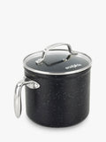Eaziglide Neverstick2 Aluminium Non-Stick Sauce Pot, Black, 16cm - British product