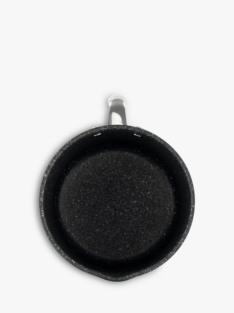 Eaziglide Neverstick2 Aluminium Non-Stick Sauce Pot, Black, 16cm - British product