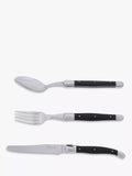 Laguiole 18-piece cutlery set with wood tray, UK version
