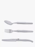 Laguiole 18-piece stainless steel cutlery set with wood tray, UK version