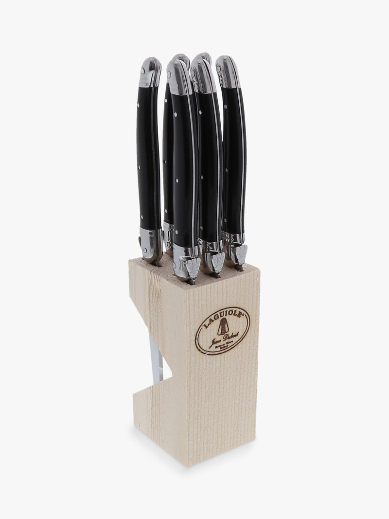 Laguiole stainless steel serrated steak knife set of 6, UK version