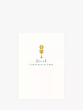 Woodmansterne First Communion card with chalice design - British product