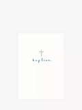 Woodmansterne cross baptism card blank inside, UK version