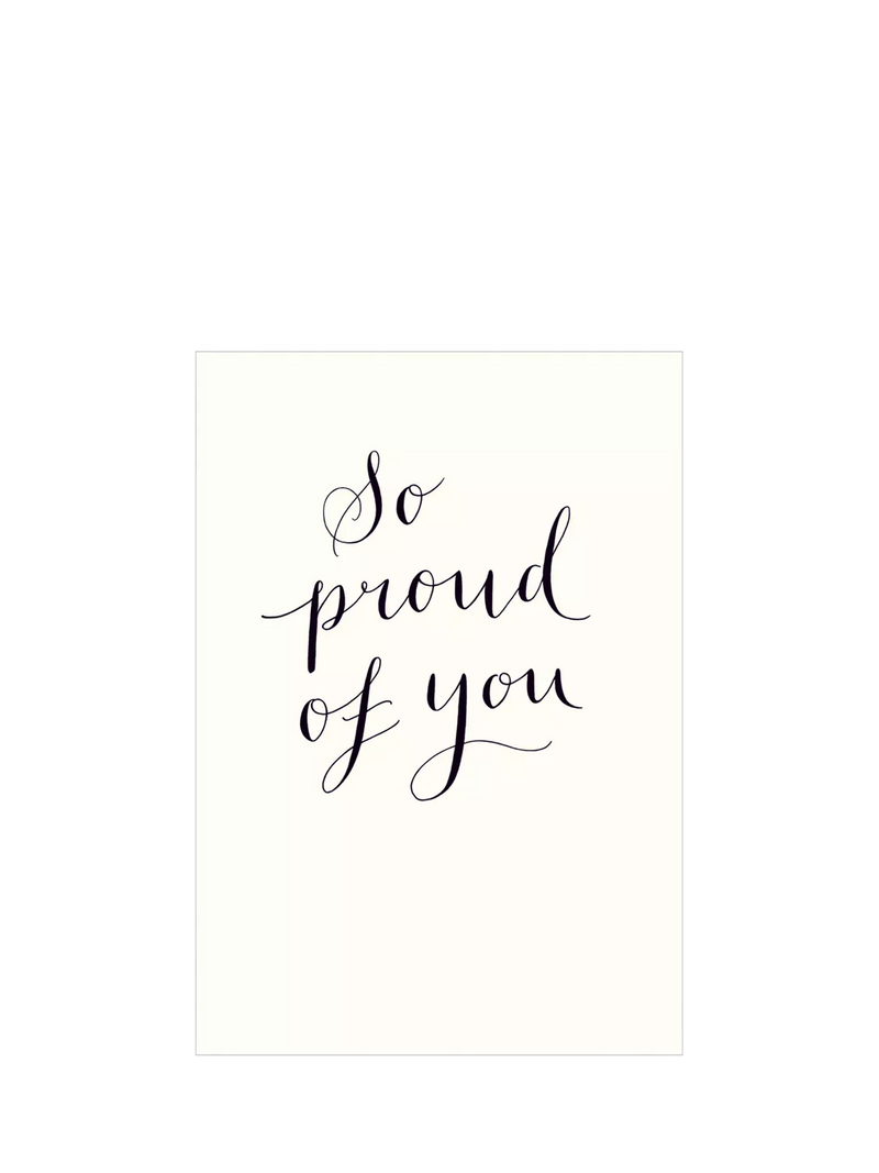 Woodmansterne Proud of You congratulations card with envelope - British product