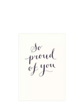 Woodmansterne Proud of You congratulations card with envelope - British product
