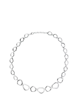 John Lewis Nina B Open Link Necklace, Silver, 45cm- Buy online at McGrocer