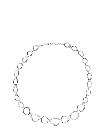 John Lewis Nina B Open Link Necklace, Silver, 45cm- Buy online at McGrocer
