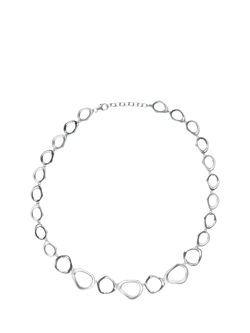 Nina B sterling silver open link necklace 45cm (British brand)