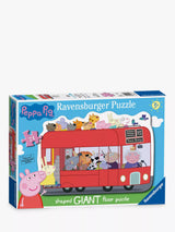 John Lewis Peppa Pig Ravensburger London Bus Giant Floor Jigsaw Puzzle, 24 Piece- Buy online at McGrocer