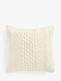 John Lewis organic cotton knit cushion in Marshmallow, UK version