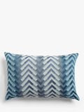 John Lewis Kasuri Blue cushion 40x60cm, UK version