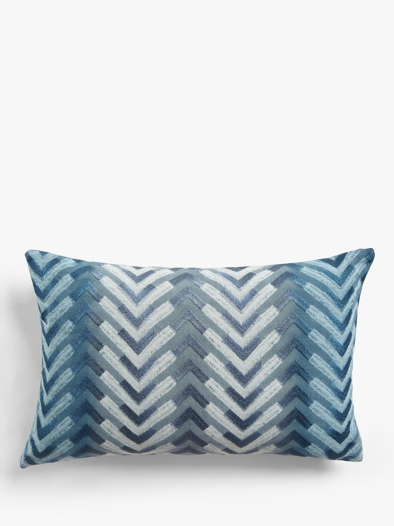 John Lewis Kasuri Blue cushion 40x60cm, UK version