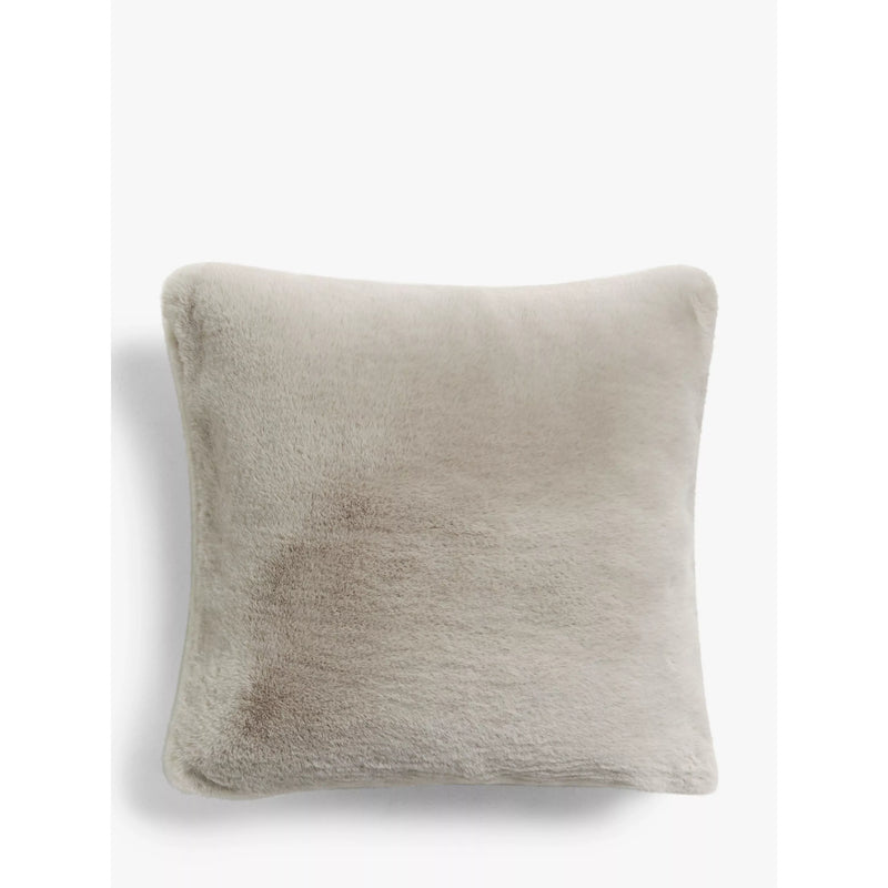 Faux Fur Cushion with Mocha Ombre Effect