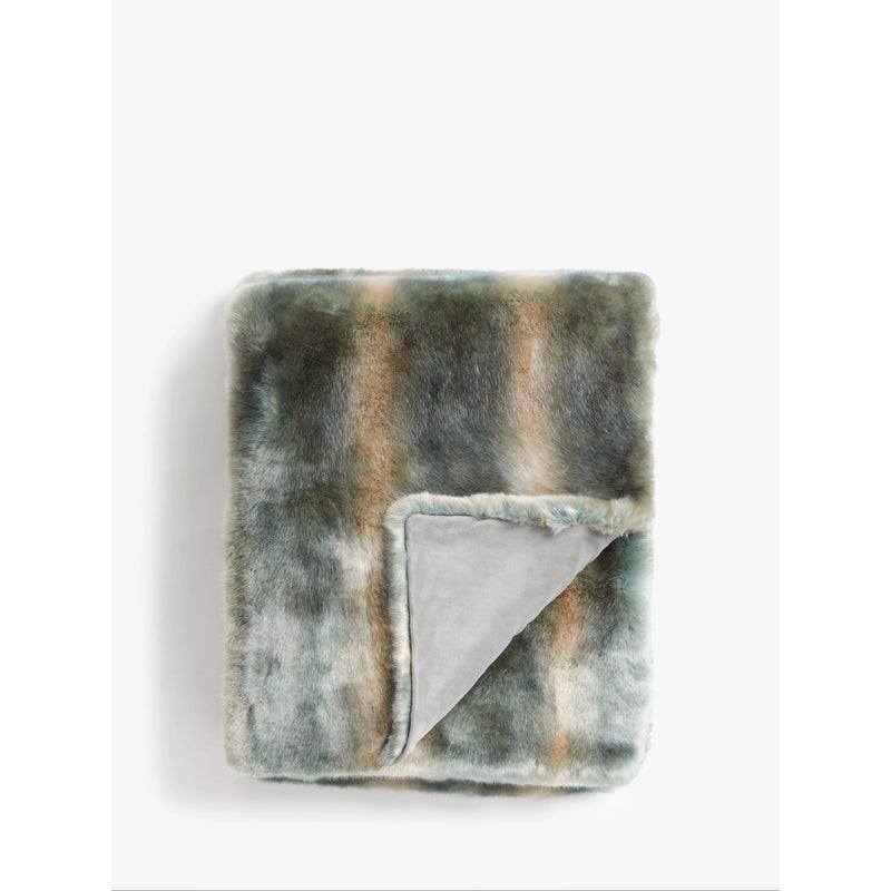John Lewis faux fur throw blanket 150x200cm, imported from the UK