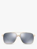 Versace square polarised sunglasses gold mirror grey, imported from the UK