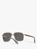 Versace square polarised sunglasses gold mirror grey, imported from the UK