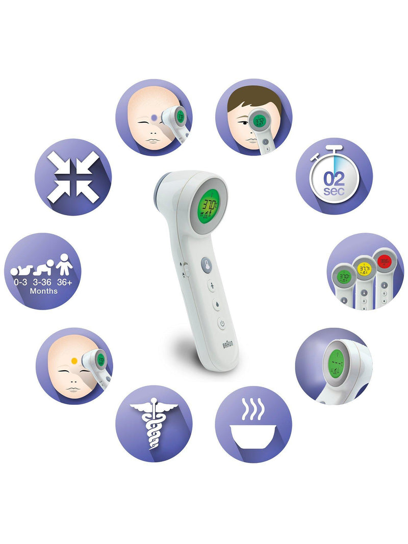 Braun No Touch Age Precision infrared ear thermometer - British product