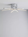 John Lewis Trinity LED semi flush ceiling light chrome 45cm, UK version
