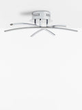 John Lewis Trinity LED semi flush ceiling light chrome 45cm, UK version
