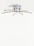 John Lewis Trinity LED semi flush ceiling light chrome 45cm, UK version