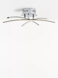 John Lewis Trinity LED semi flush ceiling light chrome 45cm, UK version