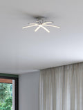 John Lewis Trinity LED semi flush ceiling light chrome 45cm, UK version