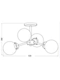 John Lewis Orb semi flush ceiling light, imported from the UK