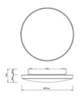 John Lewis Moonbeam LED bathroom ceiling light white flush - British product