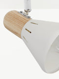 John Lewis SES LED single spotlight white wood - British product