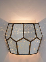 John Lewis John Lewis Romy Mirrored Glass Pentagon Wall Light, Metallic Silver- Buy online at McGrocer
