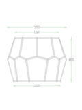 John Lewis Romy mirrored glass wall light (British brand)