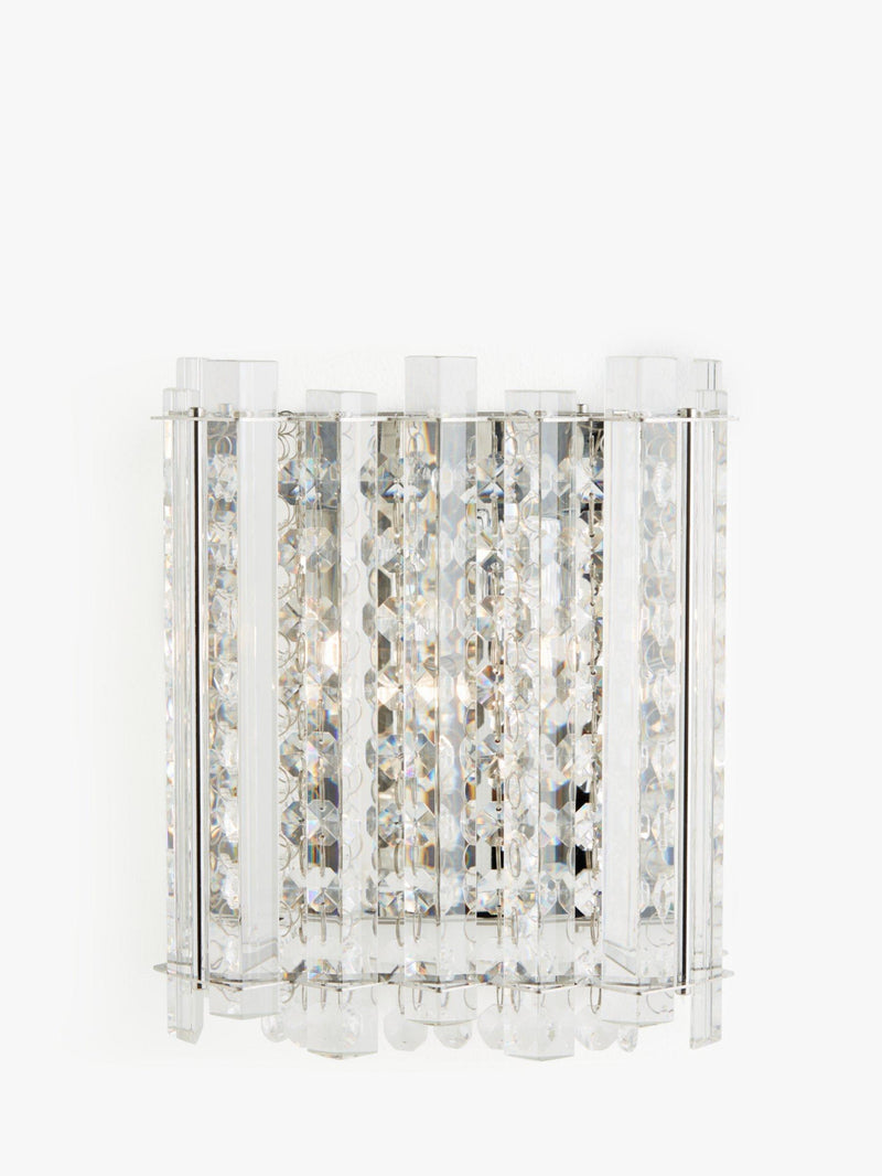 John Lewis Dazzle crystal mirrored wall light clear - British product