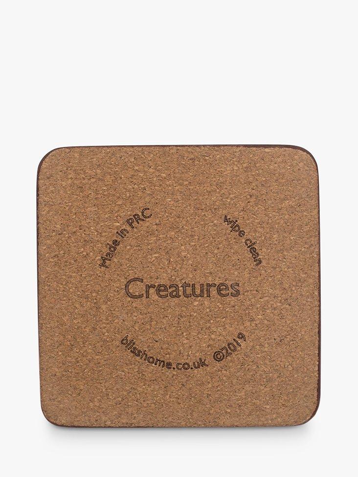BlissHome sealife coasters set of 4, UK version