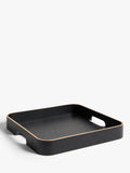 John Lewis square wood veneer tray black 35cm, UK version