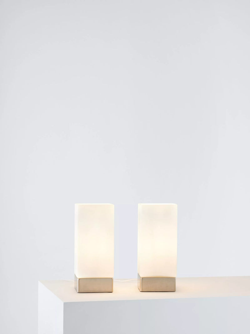 John Lewis Mitch touch lamps set of two silver - British product