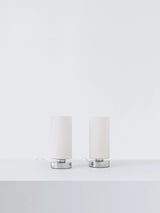 John Lewis John Lewis Ridge Opal Glass Touch Table Lamps, White, Set of 2- Buy online at McGrocer