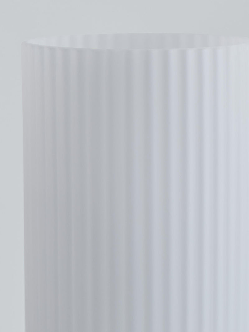 John Lewis Ridge opal glass touch lamps white set of two, imported from the UK