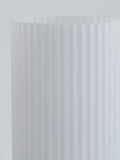 John Lewis Ridge opal glass touch lamps white set of two, imported from the UK
