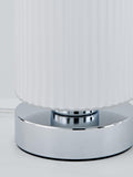 John Lewis Ridge opal glass touch lamps white set of two, imported from the UK