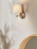 John Lewis Ansel wall light brass pewter 23cm, UK version