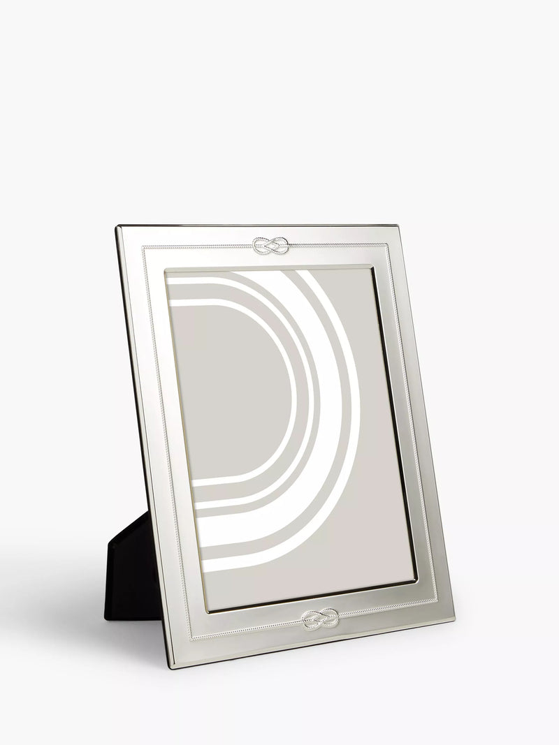 John Lewis Victoria Love Knot Photo Frame, Silver Plated - Silver 5 x 7" (13 x 18cm)