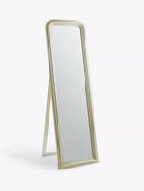 John Lewis John Lewis Beaded Cheval Mirror, Champagne, Freestanding, 165 x 50cm- Buy online at McGrocer