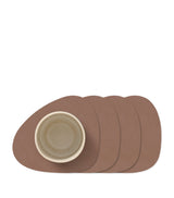 Harrods LIND DNA Curve Nupo Recycled Leather Coasters (Set of 4)- Buy online at McGrocer