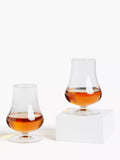 Set of two John Lewis clear whisky glasses, 230ml each, UK version