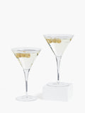John Lewis martini cocktail glasses clear set of 2 300ml, UK version