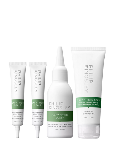 John Lewis Philip Kingsley Flaky Itchy Scalp 8-Day Anti-Dandruff Treatment Kit- Buy online at McGrocer