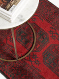 Gooch Luxury Hand Knotted Afghan Elephant Rug, Red