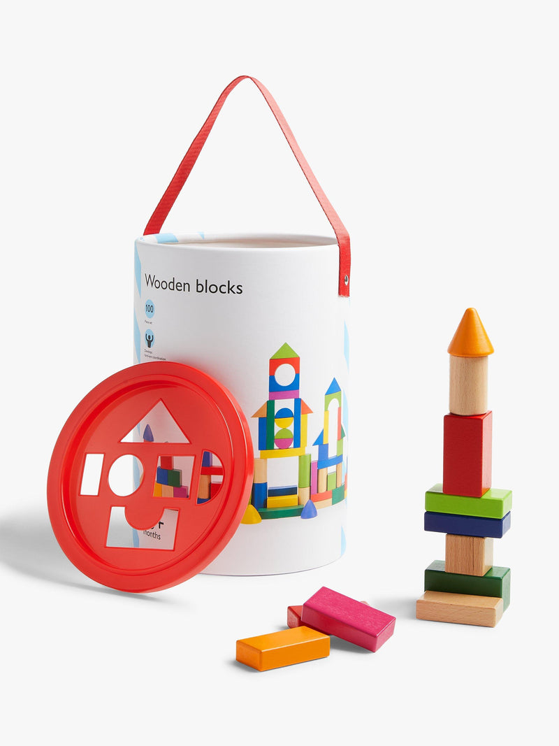 John Lewis 100 piece wooden building blocks (British brand)