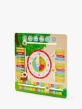 John Lewis wooden routine clock for kids 30cm - British product
