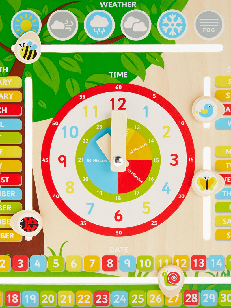 John Lewis wooden routine clock for kids 30cm - British product